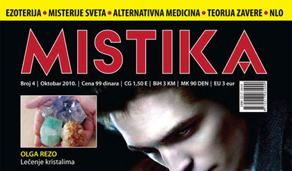 naslovna strana magazina Mistika, broj 4, Olga Rezo - Ruke koje lece