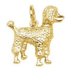 rembrandt gold poodle charm