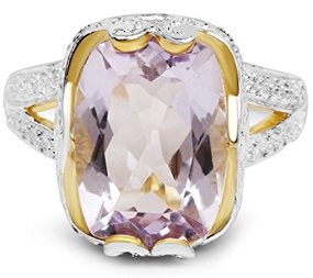 pink amethyst ring 